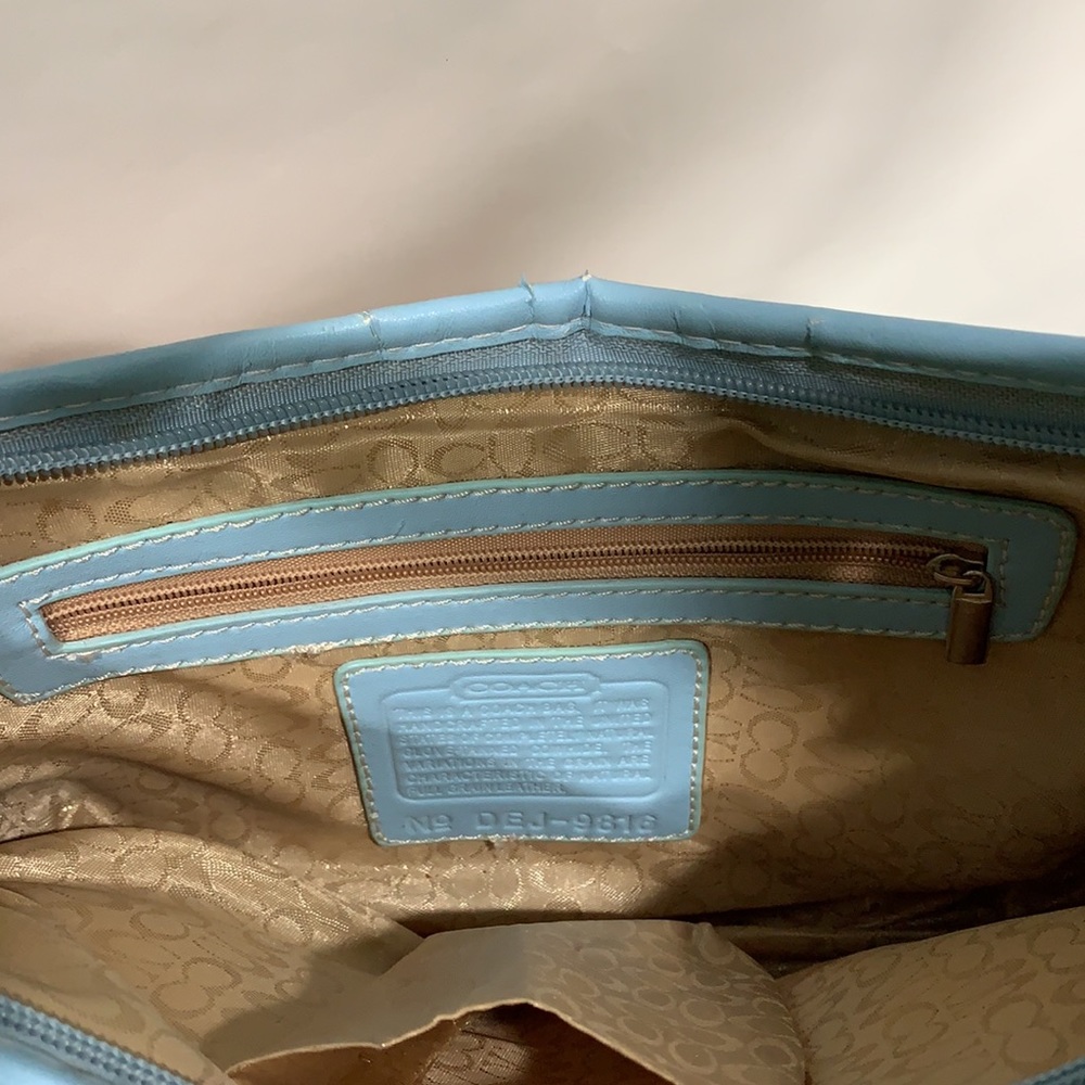 Vintage Coach Hampton pastel scrabble small shoulder bag - Picture 5 of 7